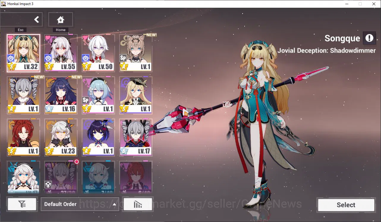 SEA Lv 57|4K Cryst|2 Fullset (Kiana Badum Fiery,Theresa Lunar Vow), Songque Jovial decep,Kiana Hotvi 1/4,etc|TakeMail|HI862 Honkai Impact 3rd Accounts Mid-Game SEA Lv 57|4K Cryst|2 Fullset (Kiana Badum Fiery,Theresa Lunar Vow), Songque Jovial