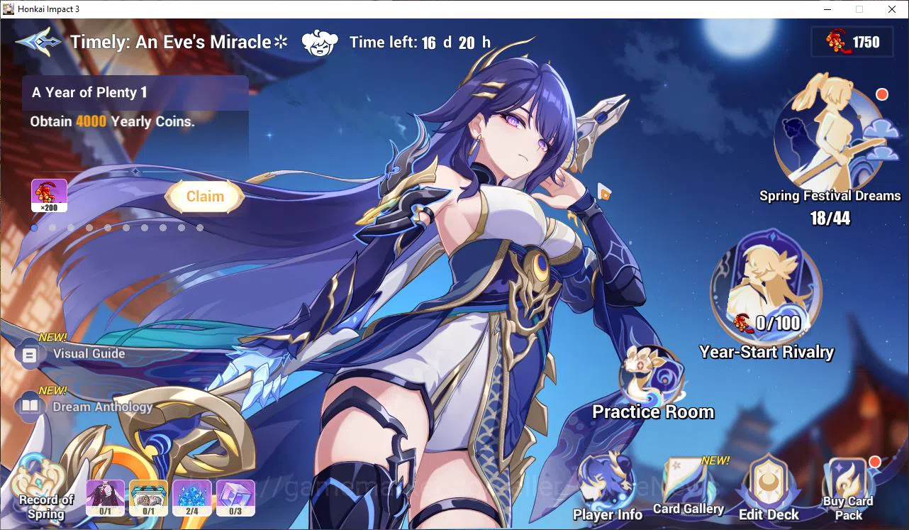 Honkai Impact 3rd Accounts Mid-Game SEA Lv 57|4K Cryst|2 Fullset (Kiana Badum Fiery,Theresa Lunar Vow), Songque Jovial 17