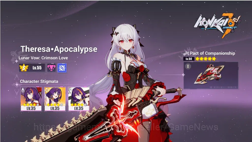 Honkai Impact 3rd Accounts Mid-Game SEA Lv 57|4K Cryst|2 Fullset (Kiana Badum Fiery,Theresa Lunar Vow), Songque Jovial 2