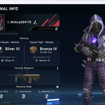 Blood Strike Accounts Others ASIA | Ultra Striker Kraken - Purple Lightning | 2 Legendary Gun | 1 Name-Changing Card |More