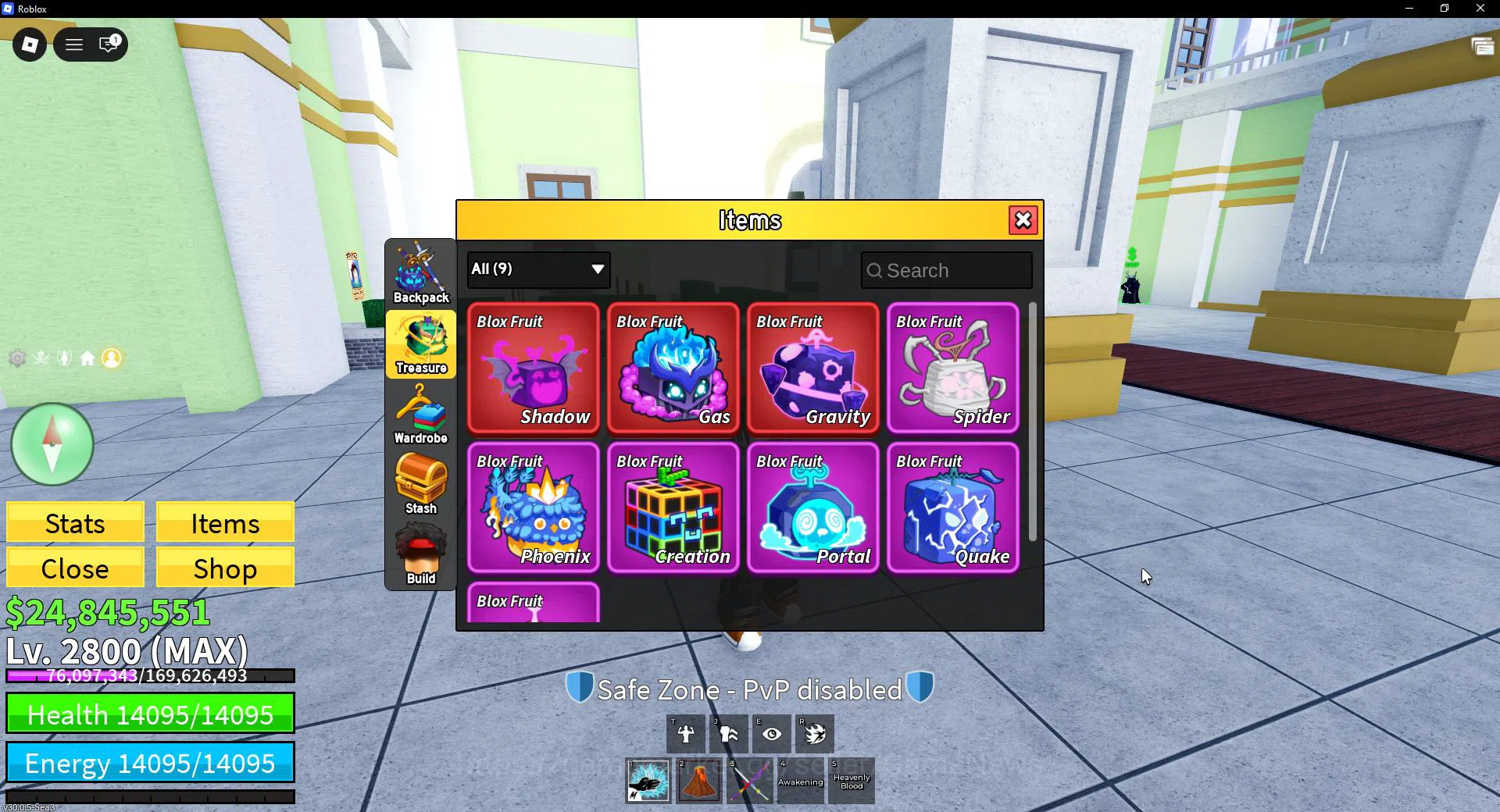 Roblox Accounts Blox Fruit|Lv 2800| Angel V4| 3 Myth WP (CDKatana,HScythe,SGuitar) + 3 Myth Fruits (Shadow,Gas,Gravity 3