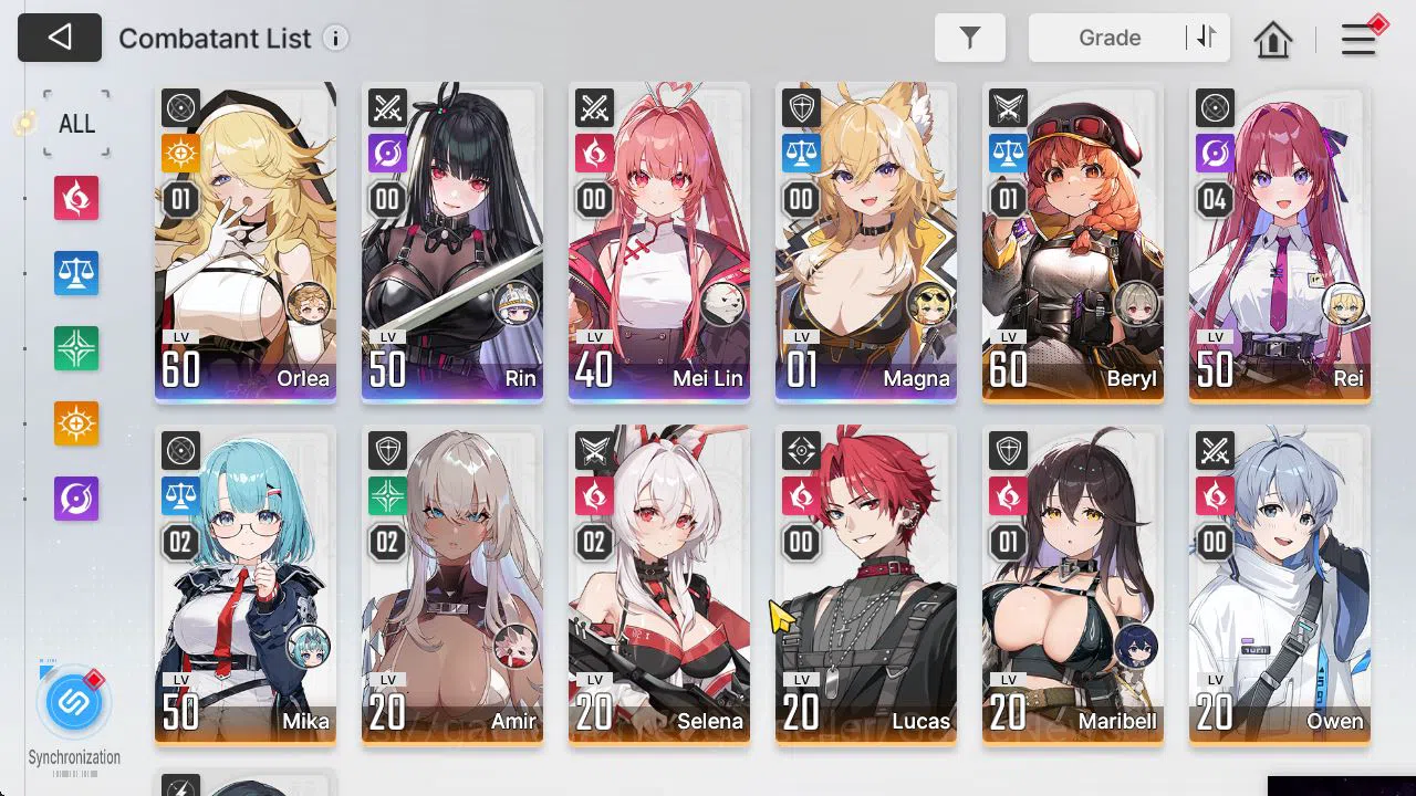 Chaos Zero Nightmare Accounts ASIA Lv51|1 Omega+137 Anchor|4 SSR[OrleaM1,Rin,Mei image 3