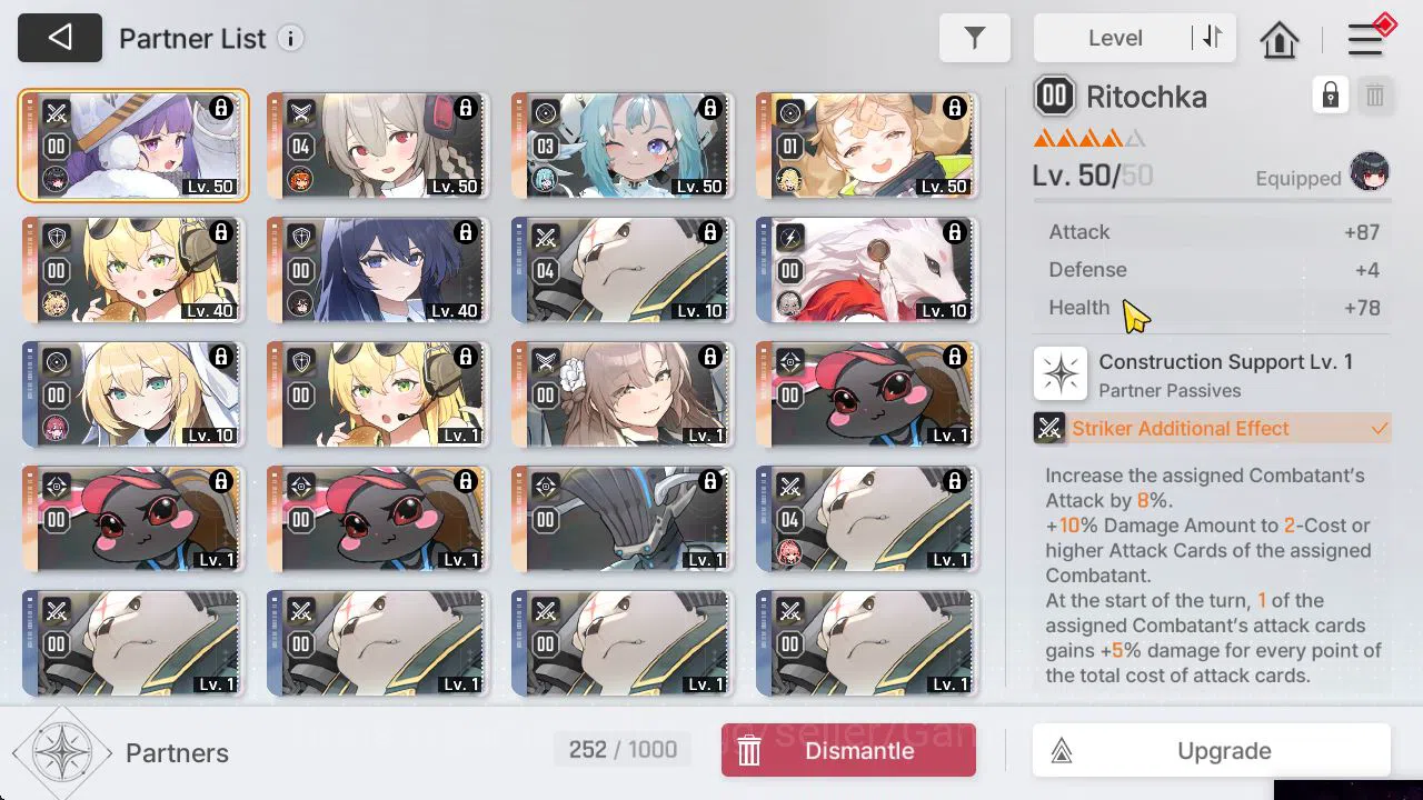 Chaos Zero Nightmare Accounts ASIA Lv51|1 Omega+137 Anchor|4 SSR[OrleaM1,Rin,Mei image 5