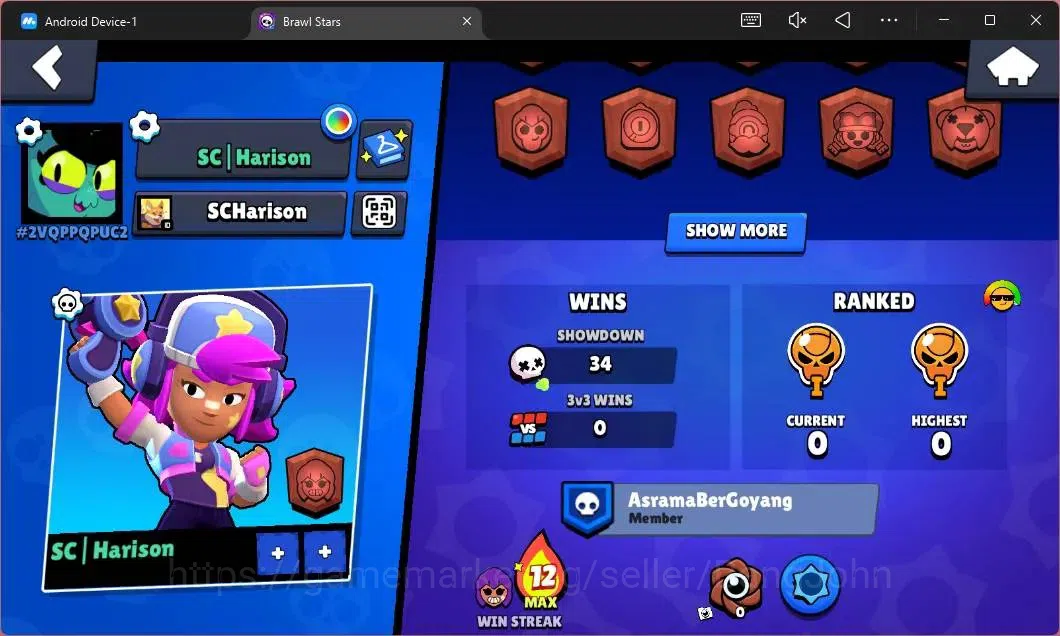 Brawl Stars Accounts Global |569 Thropy|14 Brawler| 3 Max Hypercharge ( image 3
