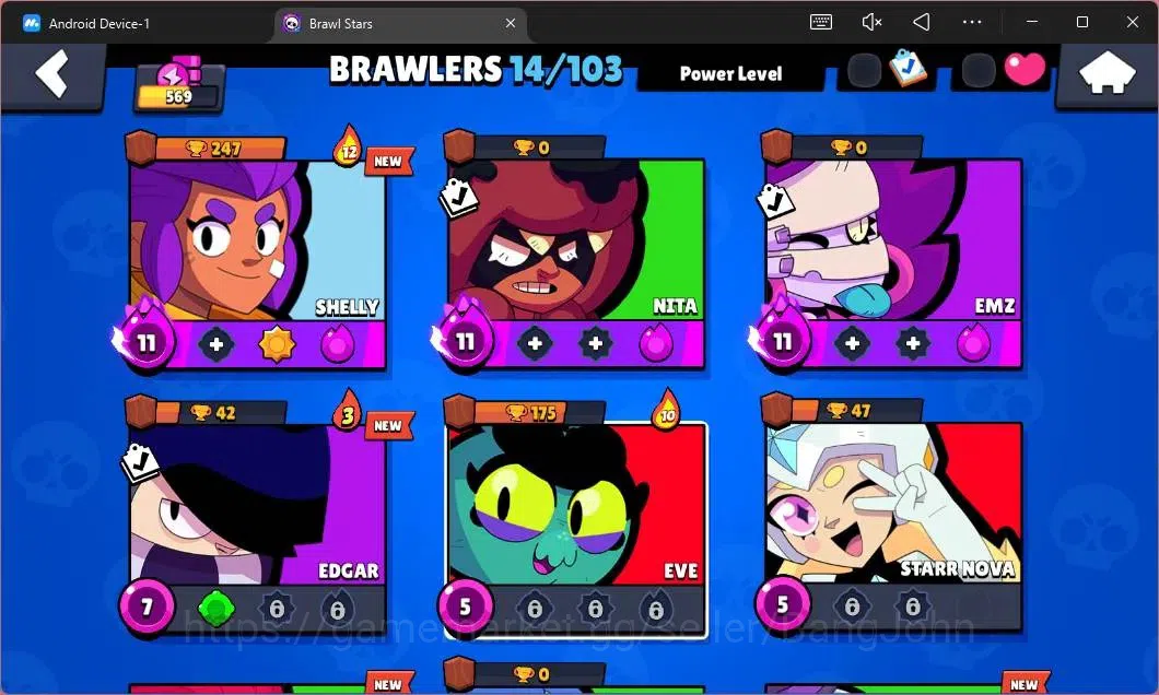 Brawl Stars Accounts Global |569 Thropy|14 Brawler| 3 Max Hypercharge ( image 5
