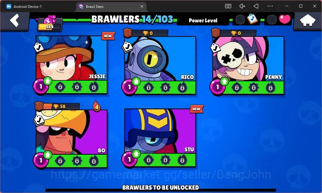 Brawl Stars Accounts Global |569 Thropy|14 Brawler| 3 Max Hypercharge ( image 7