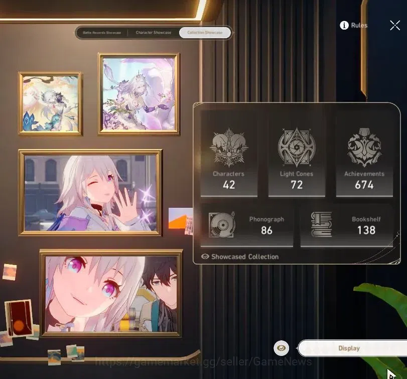 Honkai Star Rail Accounts ASIA |TL 68|13 Limited|(SW Lv999 E1,Castorice)+Sig image 3