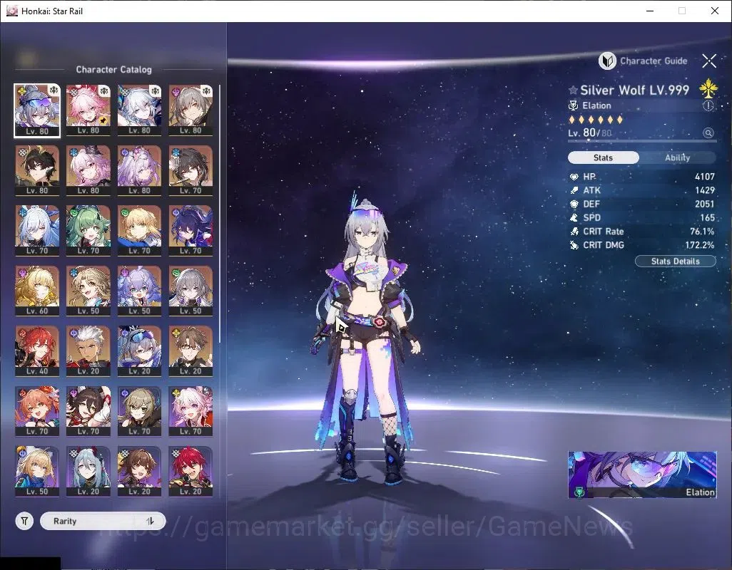Honkai Star Rail Accounts ASIA |TL 68|13 Limited|(SW Lv999 E1,Castorice)+Sig image 4