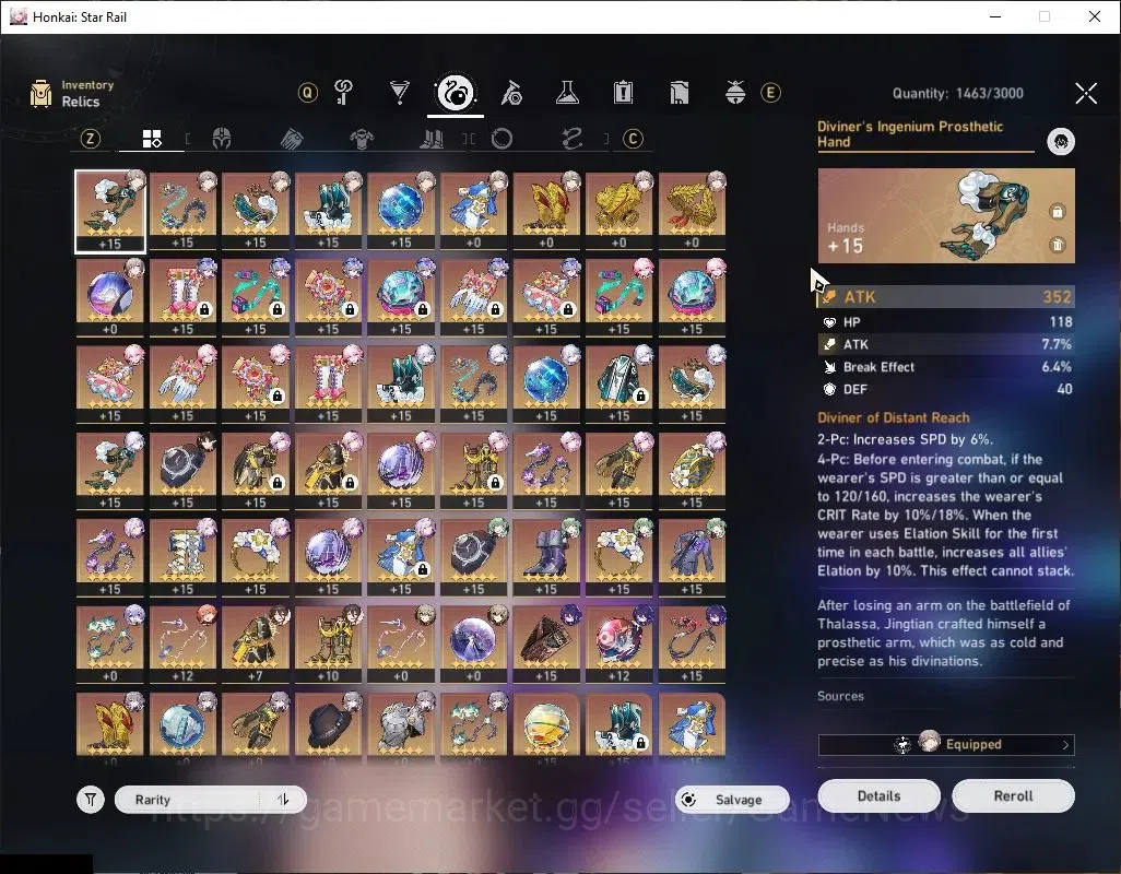 Honkai Star Rail Accounts ASIA |TL 68|13 Limited|(SW Lv999 E1,Castorice)+Sig image 8