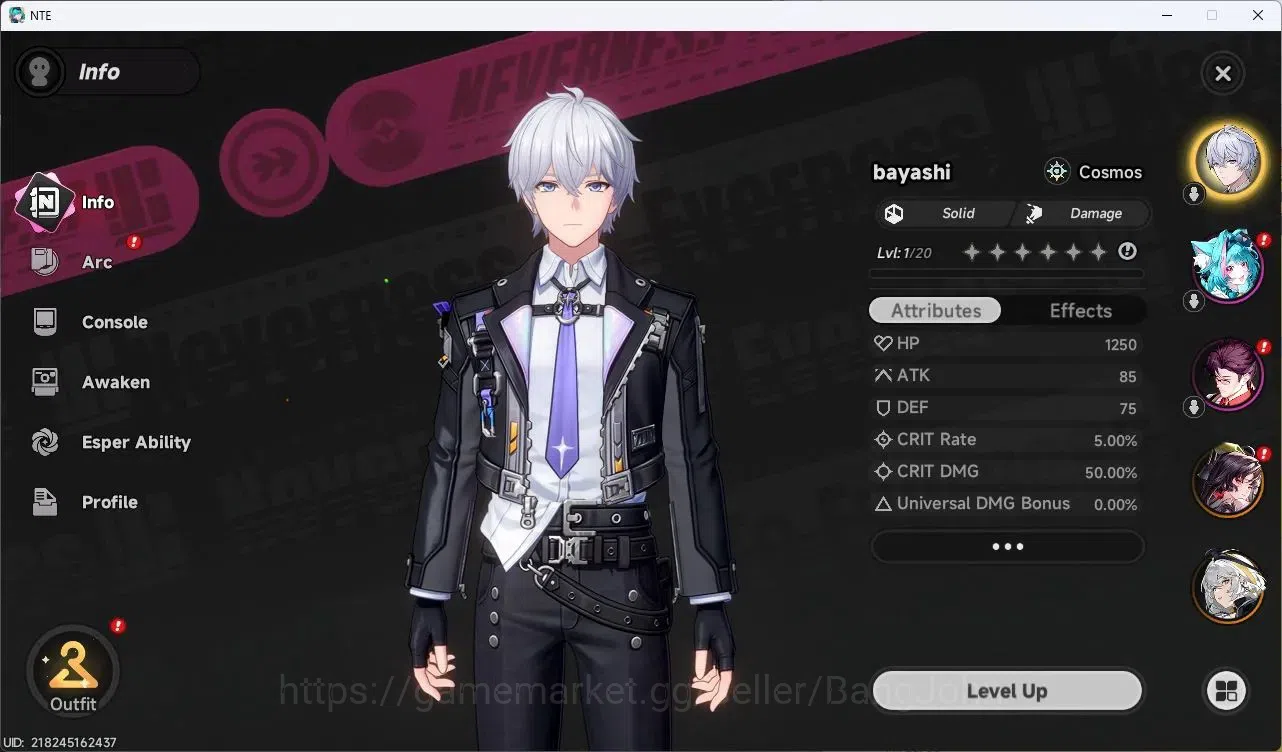 Neverness to Everness Accounts SEA | Starter Lv 3 | 2 SSR (Hathor,Hotori)+ 6 SR + image 2
