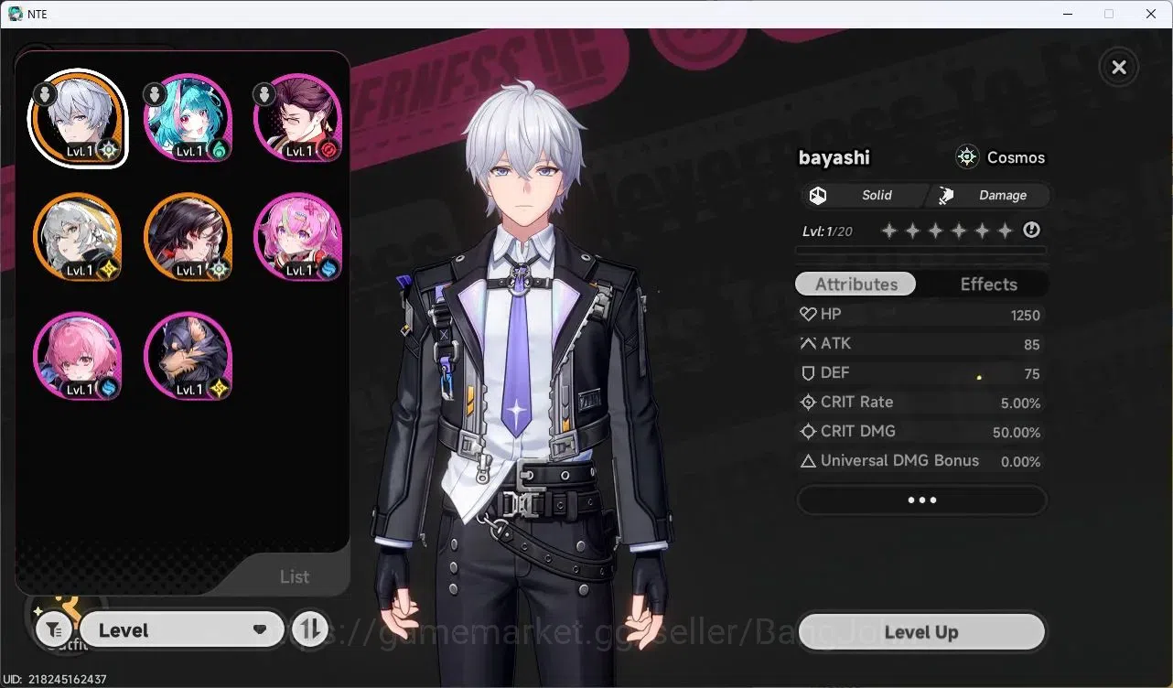 Neverness to Everness Accounts SEA | Starter Lv 3 | 2 SSR (Hathor,Hotori)+ 6 SR + image 3