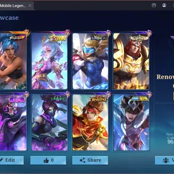 Mobile Legends: Bang Bang Accounts Collector Global|261S|Renowned|KOF Karina,Collector Natalia,Annual Angela,Epic