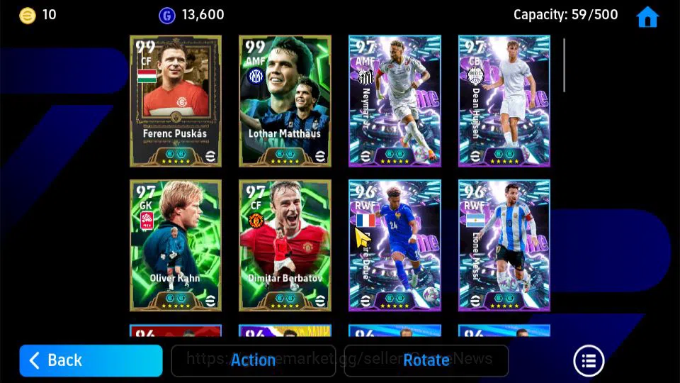 eFootball Accounts Mobile|Epic Legends(Frenc Puskas,Dirk Kuyt,El-Hadj image 4