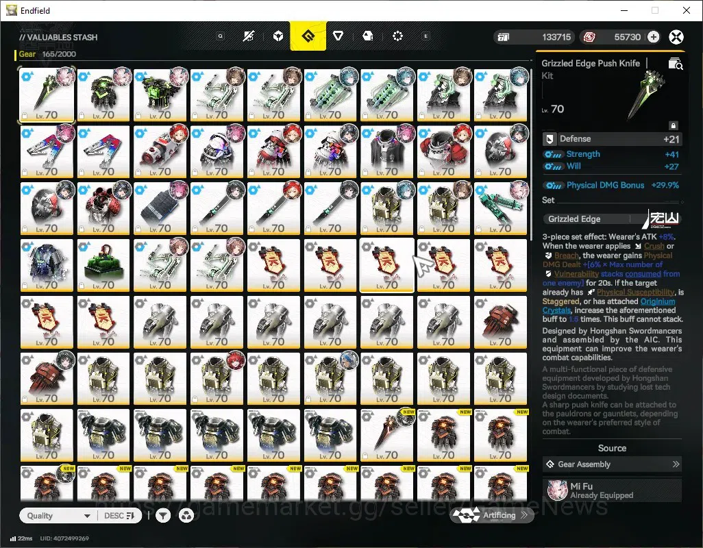 Arknights: Endfield Accounts ASIA|Lv 60|55k Oro+312 Ori|9 SSR (5 Limit)+16 (*6W image 10