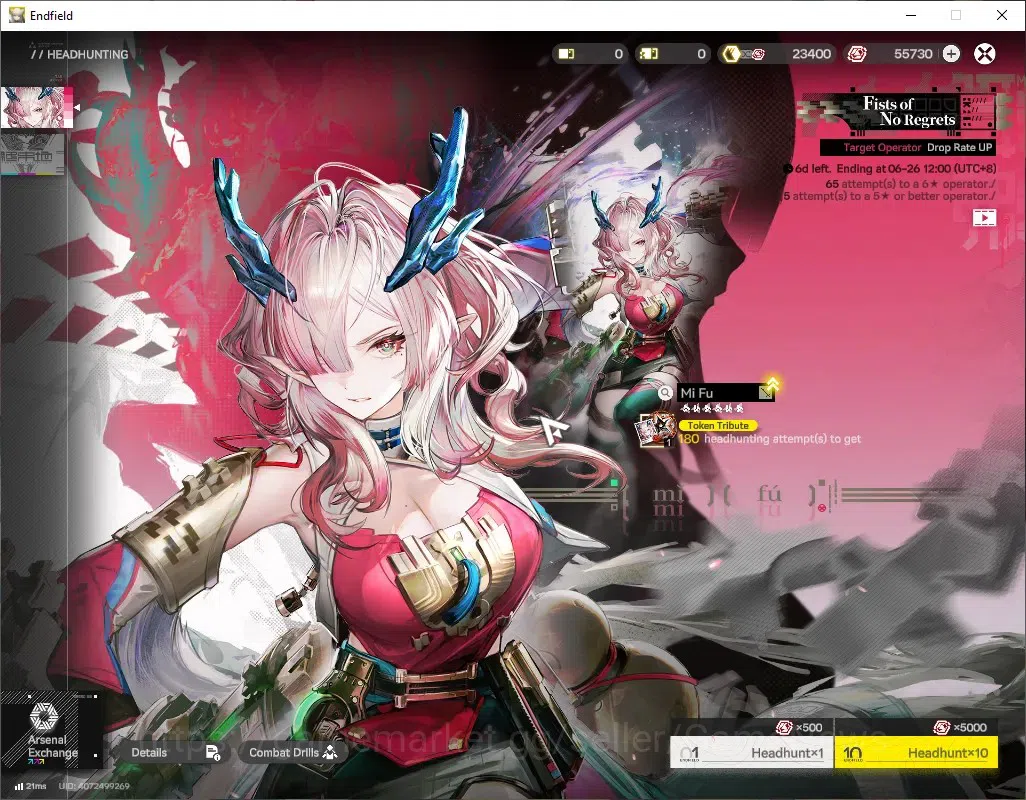 Arknights: Endfield Accounts ASIA|Lv 60|55k Oro+312 Ori|9 SSR (5 Limit)+16 (*6W image 20