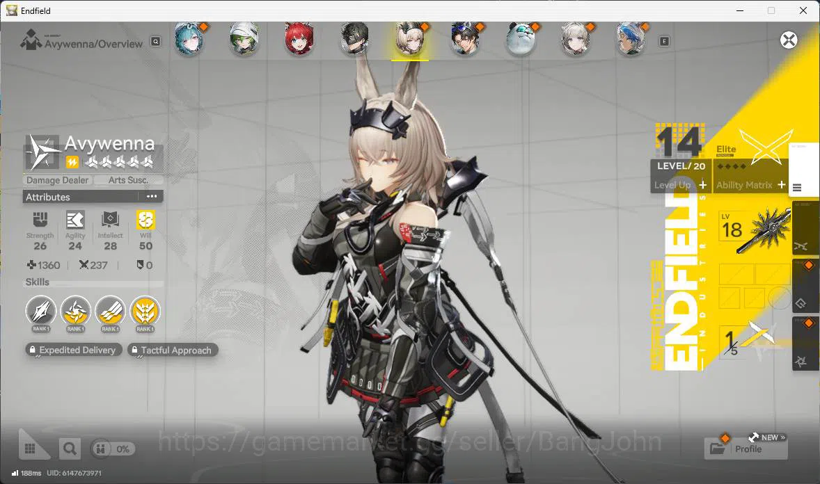 Arknights: Endfield Accounts NA EU |2Limit+1Sign |Laevatain Sign,Yvonne P1,Embe image 14