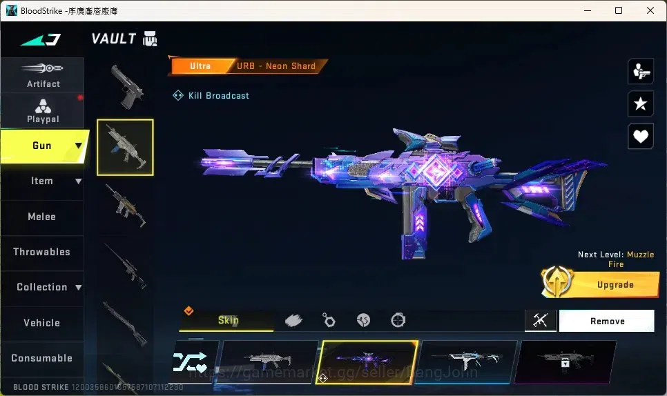 Blood Strike Accounts Others ASIA | 1 TR Gun: MCX|4 Ultra Guns|1 Enzo Striker: KRAKEN|3 Ultra Strikers|Check SS BS2032B 3