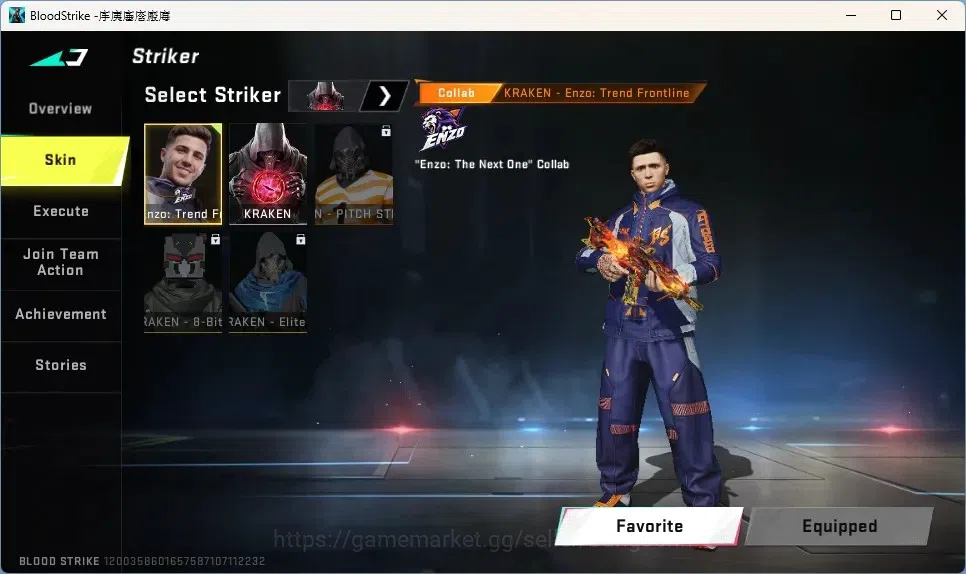 Blood Strike Accounts Others ASIA | 1 TR Gun: MCX|4 Ultra Guns|1 Enzo Striker: KRAKEN|3 Ultra Strikers|Check SS BS2032B 8