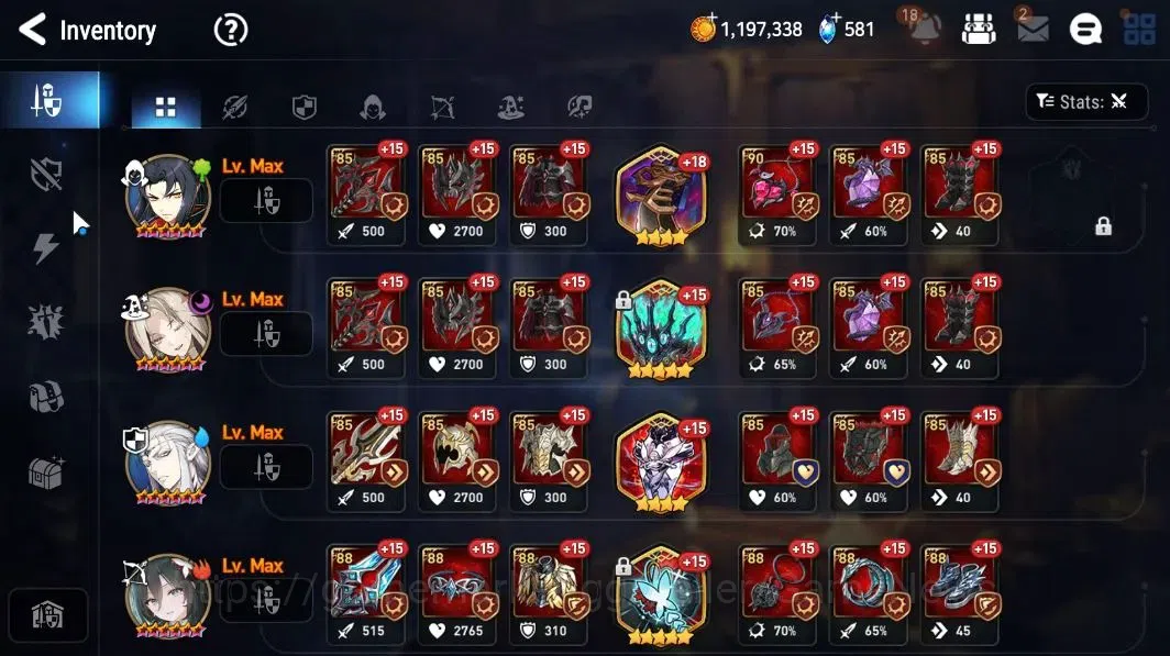 Epic Seven Accounts Global|UnVerif|7 ML(OT Scales,BHwayoung,DLilibet,H image 19