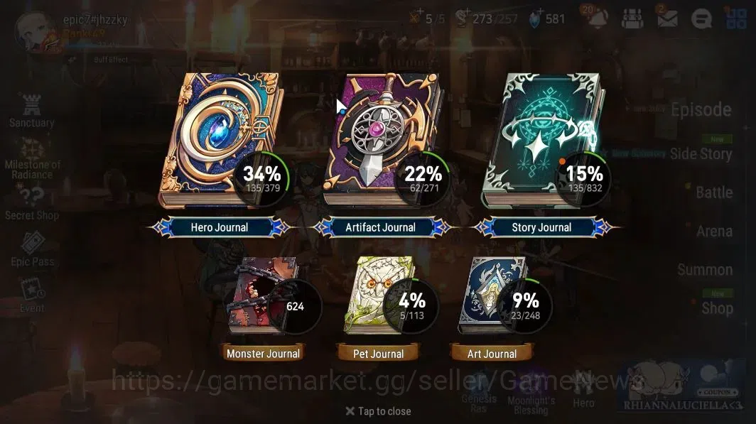 Epic Seven Accounts Global|UnVerif|7 ML(OT Scales,BHwayoung,DLilibet,H image 3