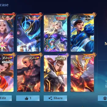 Mobile Legends: Bang Bang Accounts Collector Hero133|Skin545|MegaIII|Legend Gusion+Lunox|Zenith Selena|Stret Fighter