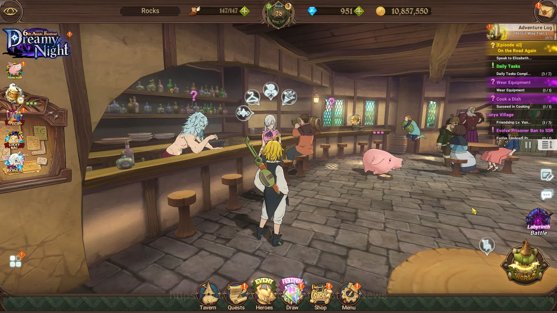 The Seven Deadly Sins: Grand Cross Accounts Starter Global |1,1M CC|Starter CH 4|951 Dm| 1 UR+Collab FF | Demon King