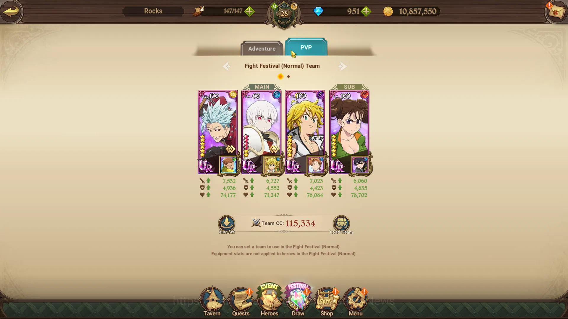 The Seven Deadly Sins: Grand Cross Accounts Starter Global |1,1M CC|Starter CH 4|951 Dm| 1 UR+Collab FF | Demon King 8