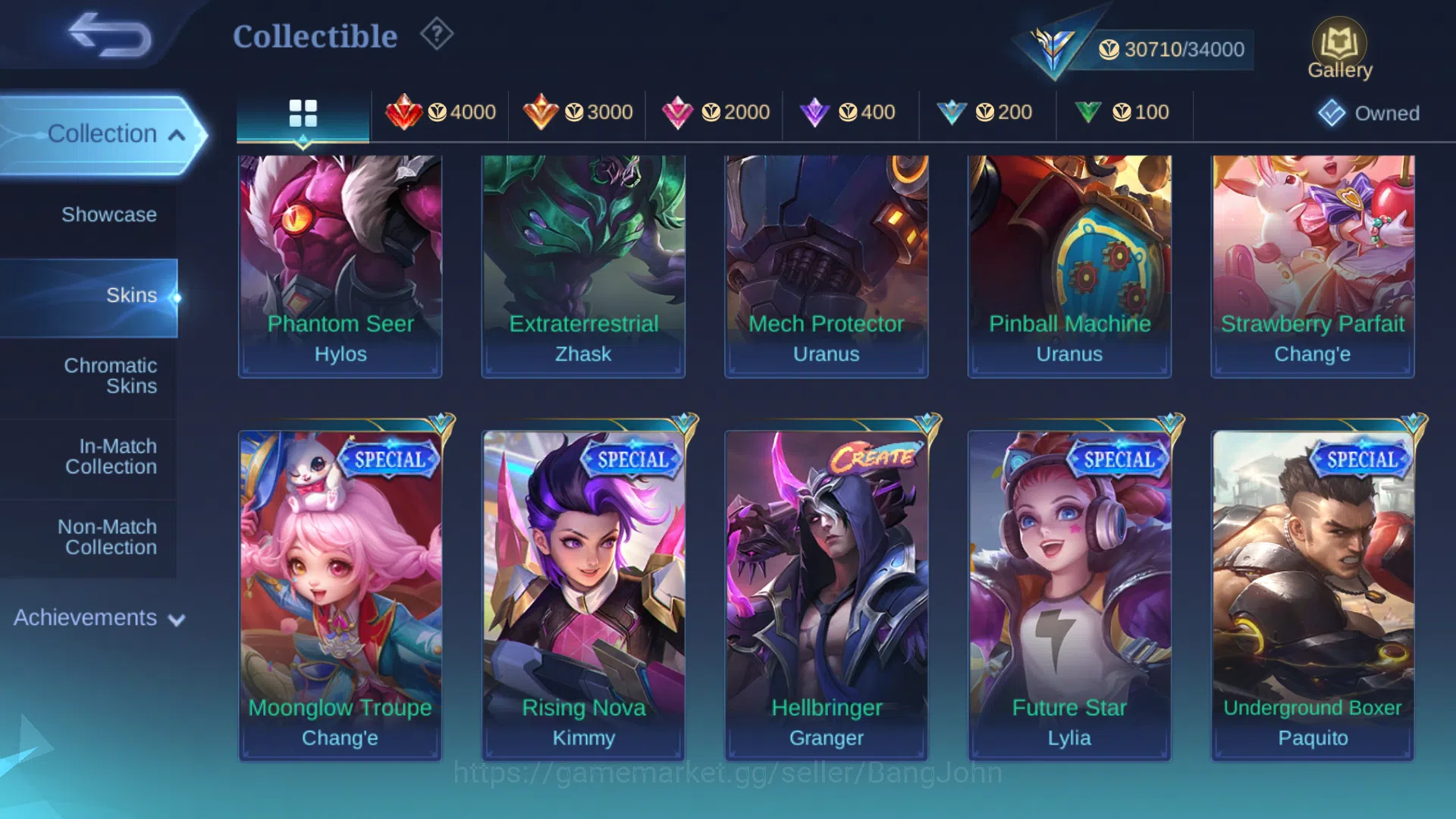 Mobile Legends: Bang Bang Accounts Spec MM | Prime Grangger | Blazing Claude | Dragon image 13