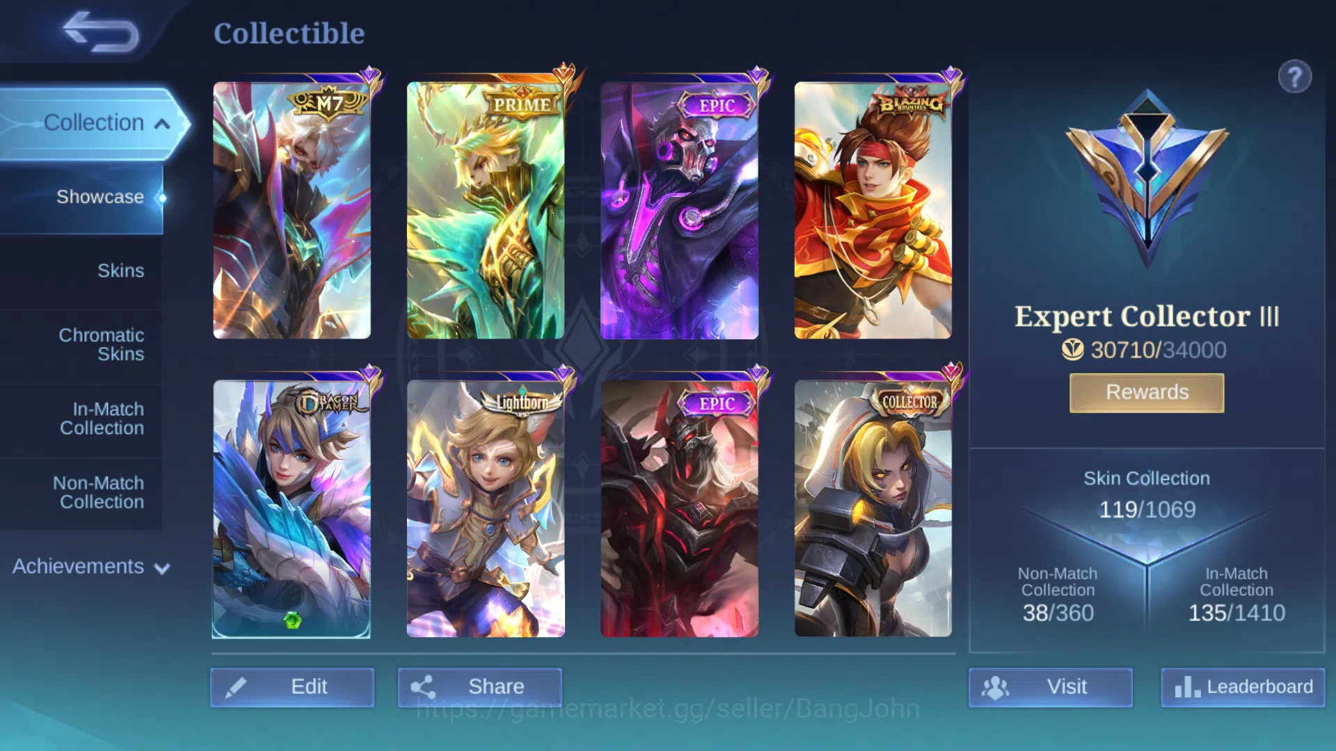 Mobile Legends: Bang Bang Accounts Spec MM | Prime Grangger | Blazing Claude | Dragon image 2