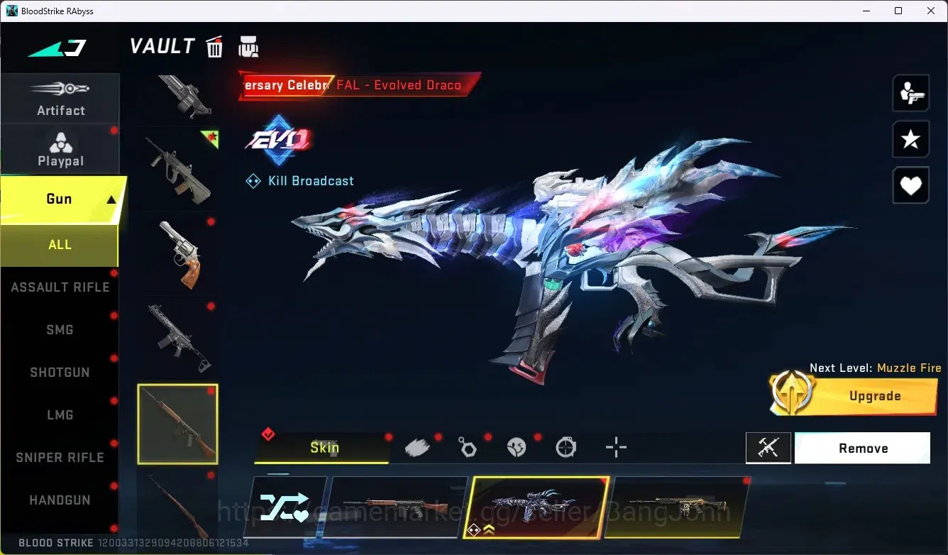 Blood Strike Accounts ASIA |1 EVO: FAL-Evolved Draco |1 Eternal AUG - Em image 3