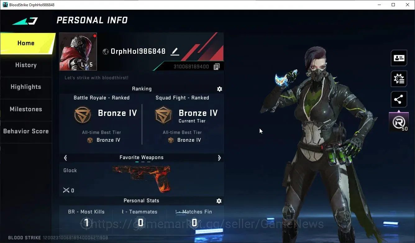 Blood Strike Accounts ASIA|ULTRA MELEE TalonKnife-Sanctum+COLLAB BLEACH  image 2