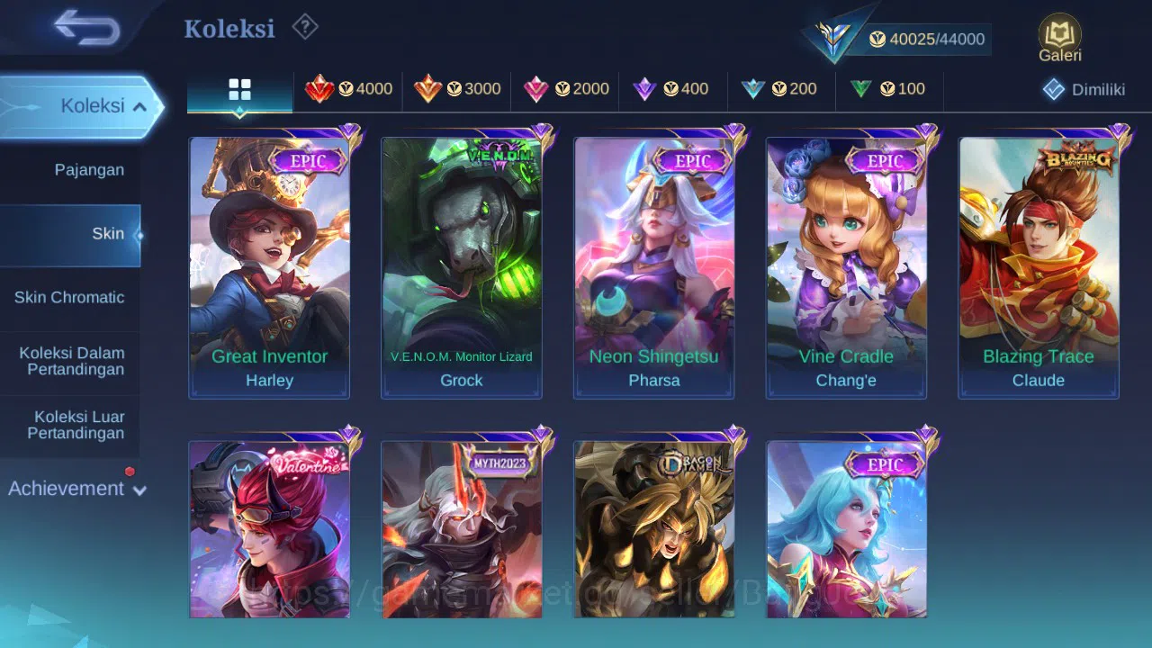 Mobile Legends: Bang Bang Accounts GLOBAL Hero 132 Skin 197 CC Nata | Dtamer Masha |  image 4