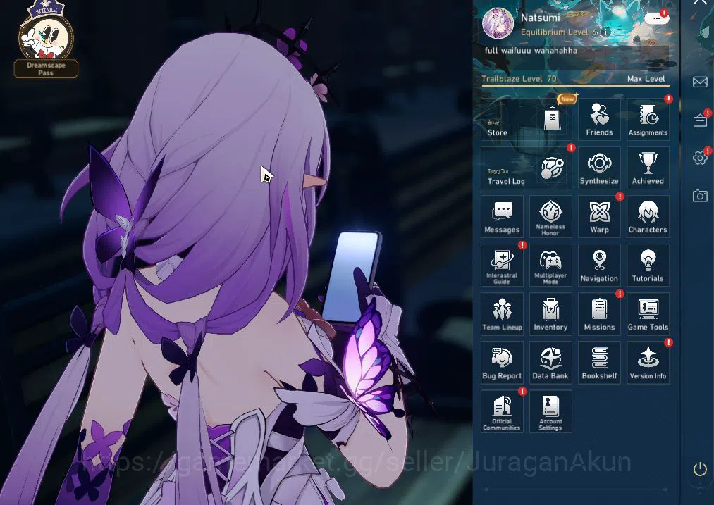 Honkai Star Rail Mid Game ASIA|TL 70|15 Limited [Castorice,Fugue,Feixiao,Rap image 1