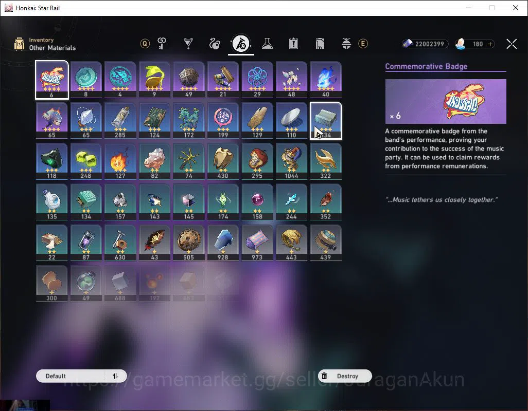 Honkai Star Rail Accounts Mid Game ASIA|TL 70|15 Limited [Castorice,Fugue,Feixiao,Rappa,Robin,Acheron,RuanMei E1]+Sign 8