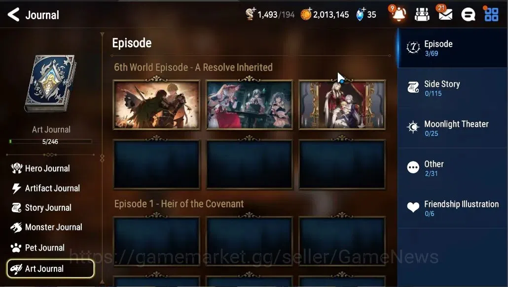 Epic Seven Accounts GLOBAL UNVERIF|Starter|5 ML (AShadow, Zio)+ Iseria image 9