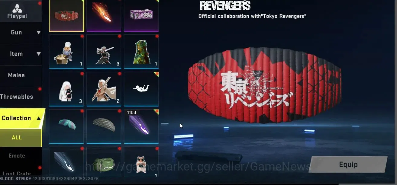 Blood Strike Accounts ASIA| Collab Tokyo Revengers Jack-Takamichi Hanaga image 10