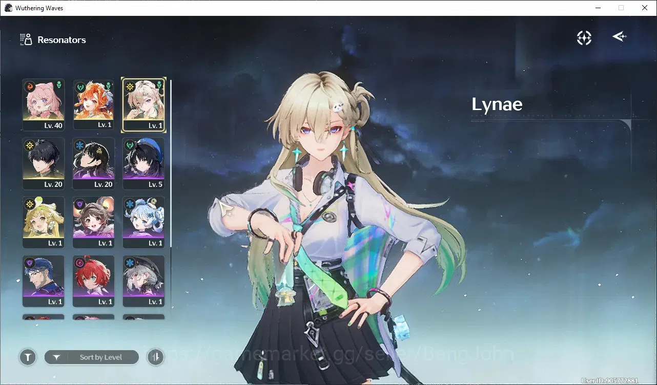Wuthering Waves Accounts Starter SEA|UL 20 | Rank 1 | Starter | 4 Limit | Lynae L40, Sigrika, Encore, Denia | 8 Radiant 15