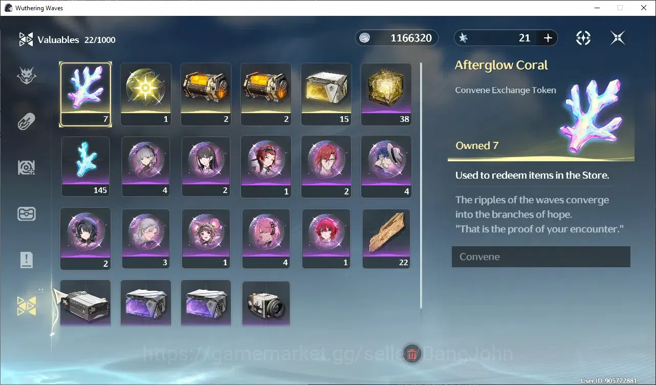 Wuthering Waves Accounts Starter SEA|UL 20 | Rank 1 | Starter | 4 Limit | Lynae L40, Sigrika, Encore, Denia | 8 Radiant 7