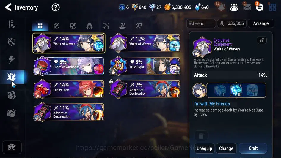 Epic Seven Accounts ASIA Unverif|19 ML(Notos, STaeyou, Straze, NM Luna image 13