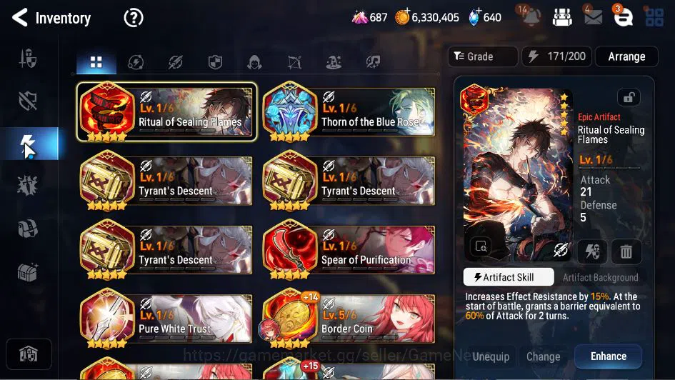 Epic Seven Accounts ASIA Unverif|19 ML(Notos, STaeyou, Straze, NM Luna image 14