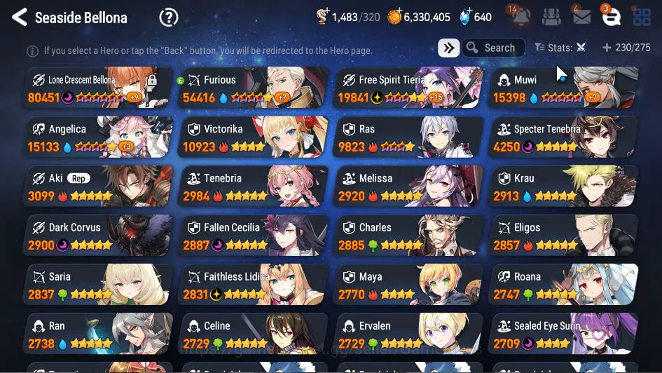 Epic Seven Accounts ASIA Unverif|19 ML(Notos, STaeyou, Straze, NM Luna image 8