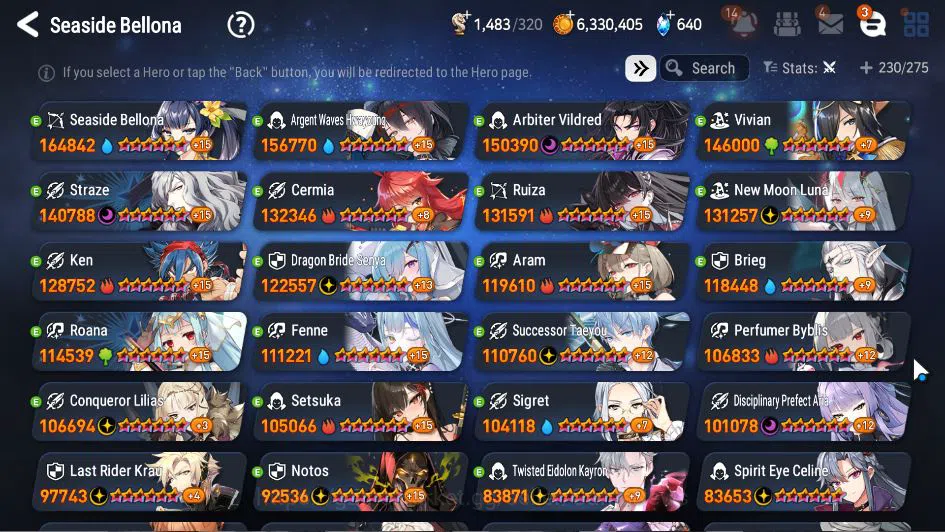 Epic Seven Accounts ASIA Unverif|19 ML(Notos, STaeyou, Straze, NM Luna image 9