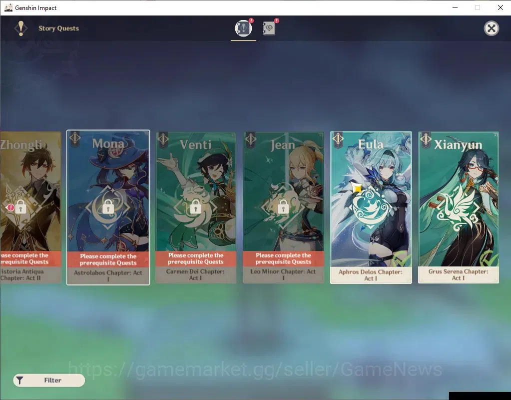 Genshin Impact Accounts Asia|AR 49|3 Limited + 2 (*5 Weapon)|Nefer,Durin,Y image 15
