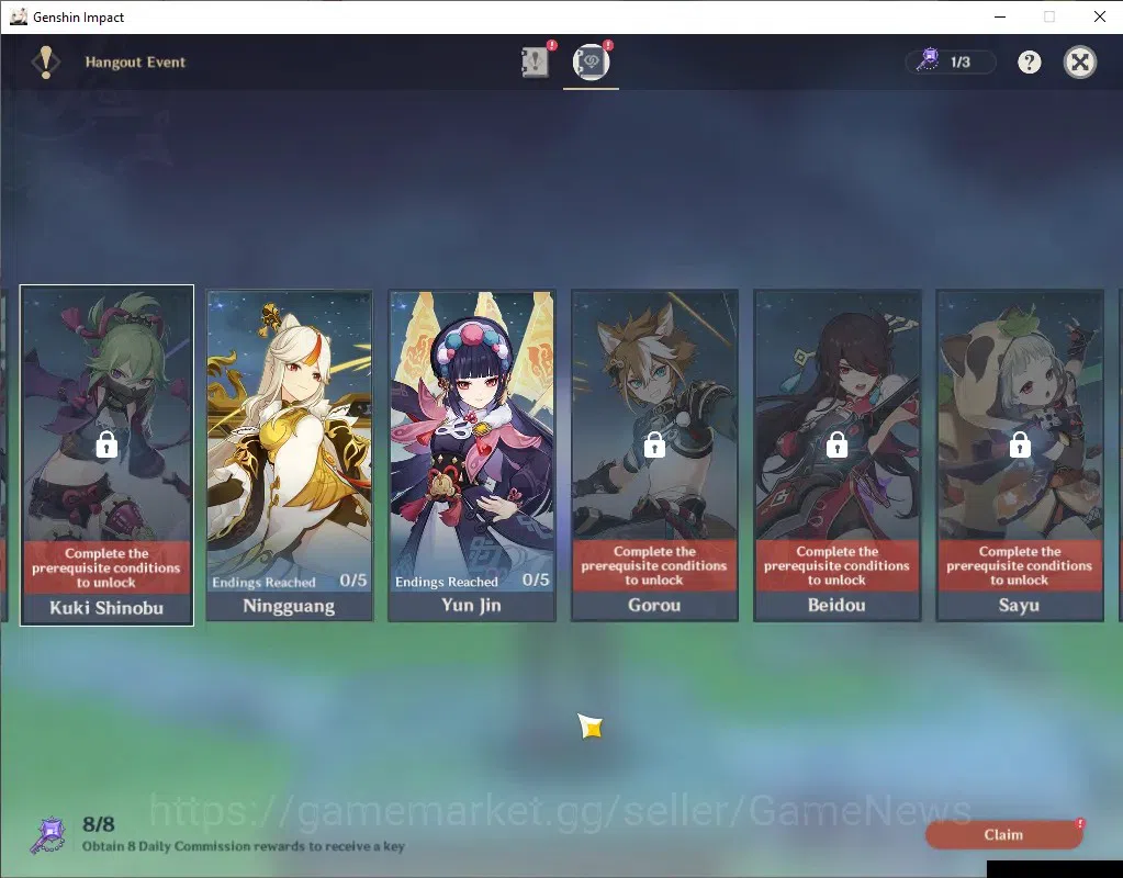 Genshin Impact Accounts Asia|AR 49|3 Limited + 2 (*5 Weapon)|Nefer,Durin,Y image 16