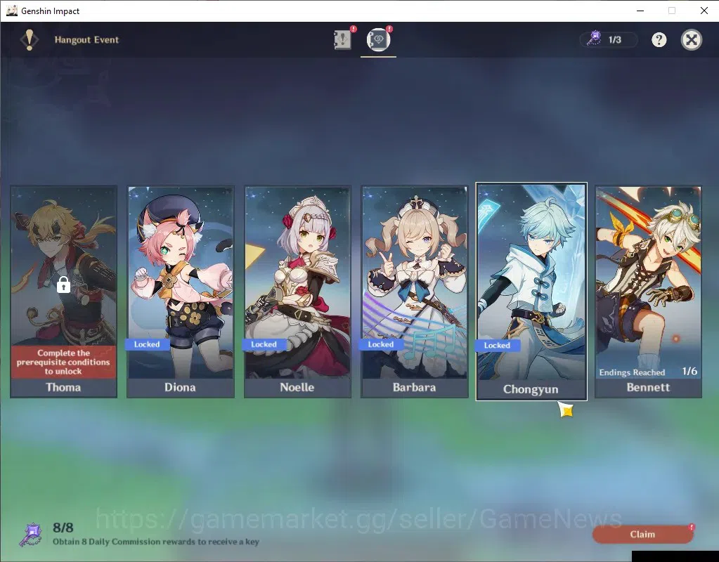 Genshin Impact Accounts Asia|AR 49|3 Limited + 2 (*5 Weapon)|Nefer,Durin,Y image 17