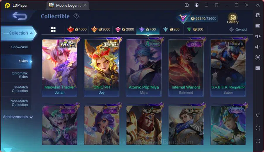 Mobile Legends: Bang Bang Accounts GLOBAL|Hero 114|Skin 267|Prime Granger,Kof Karina, image 12