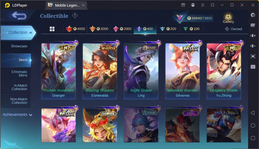 Mobile Legends: Bang Bang Accounts GLOBAL|Hero 114|Skin 267|Prime Granger,Kof Karina, image 13