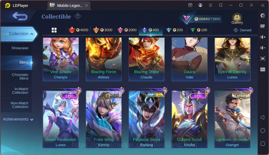 Mobile Legends: Bang Bang Accounts GLOBAL|Hero 114|Skin 267|Prime Granger,Kof Karina, image 14