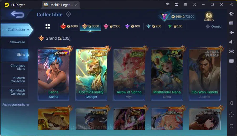 Mobile Legends: Bang Bang Accounts GLOBAL|Hero 114|Skin 267|Prime Granger,Kof Karina, image 19