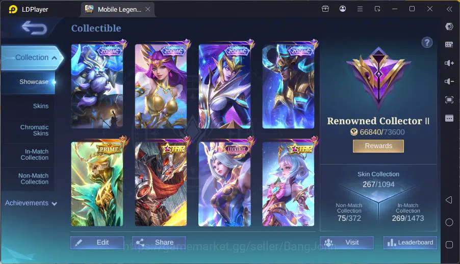 Mobile Legends: Bang Bang Accounts GLOBAL|Hero 114|Skin 267|Prime Granger,Kof Karina, image 20